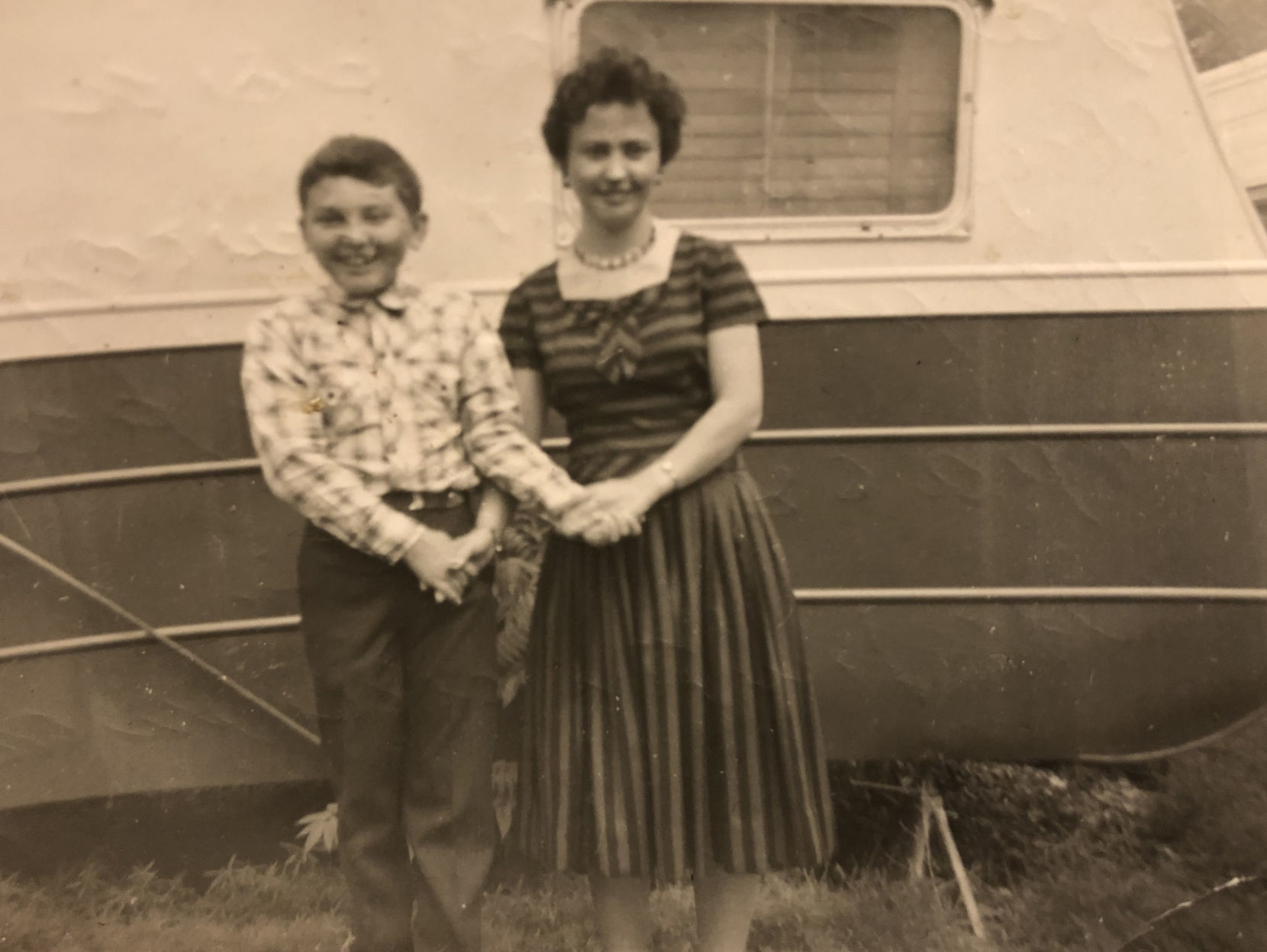 Kostas and his mother, Kalliopi